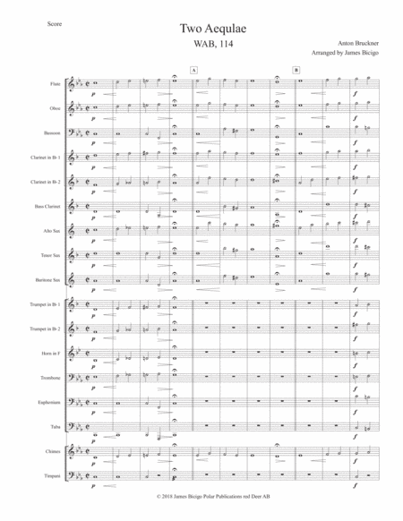 Two Aequale for Band (arr. James Bicigo)