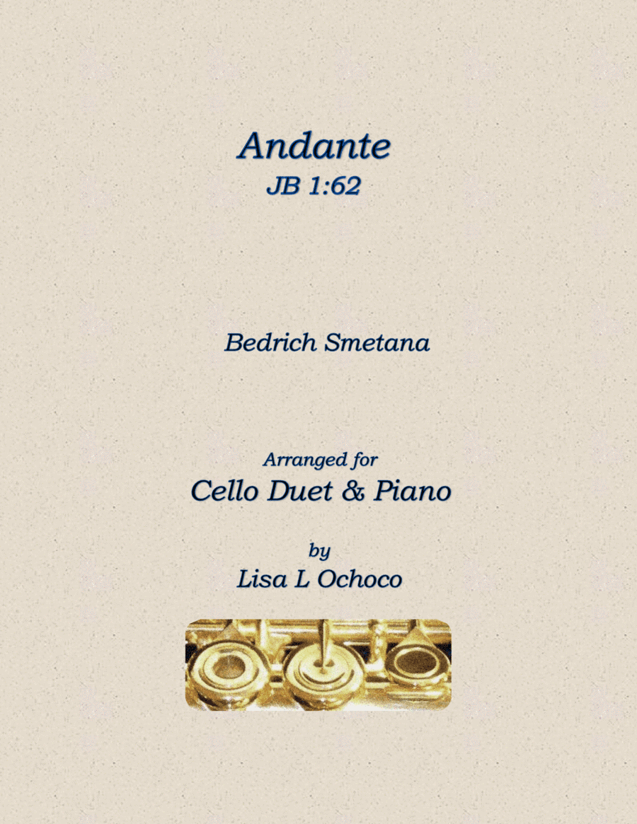 Andante JB 1:62 for Cello Duet and Piano (arr. Lisa L Ochoco)