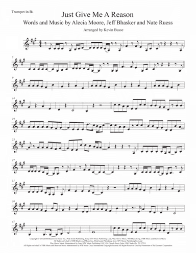 Just Give Me A Reason (arr. Kevin Busse)