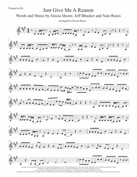 Just Give Me A Reason (arr. Kevin Busse)