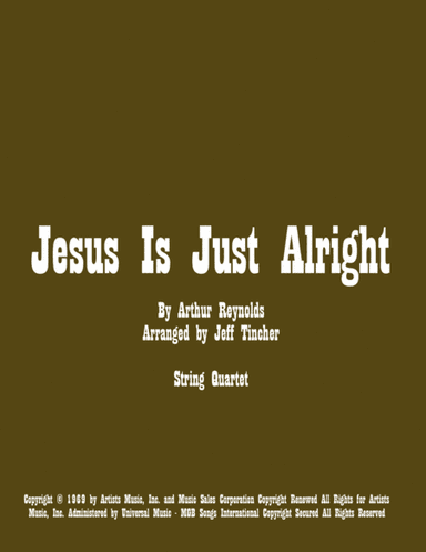 Jesus Is Just Alright (arr. Jeff Tincher)