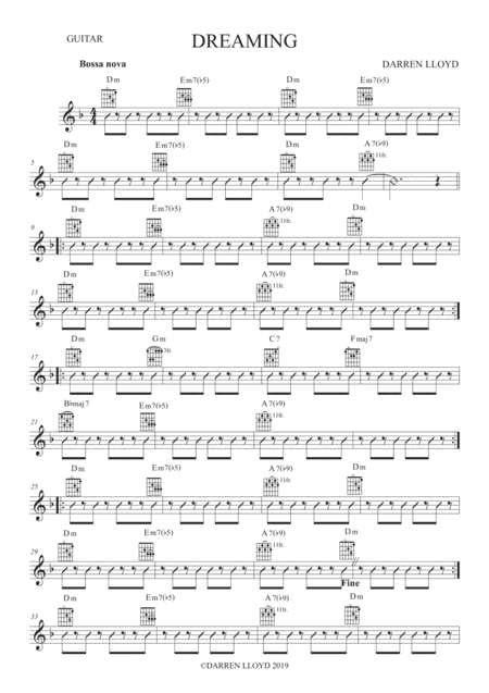 Dreaming - A Bossanova for solo Flute & Guitar