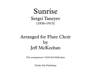 Sunrise (arr. Jeff McKeehan)