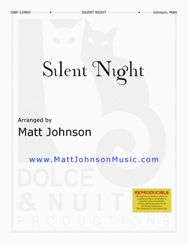 Silent Night ~ solo handbells, with piano accompaniment - REPRODUCIBLE (arr. Matt Johnson)