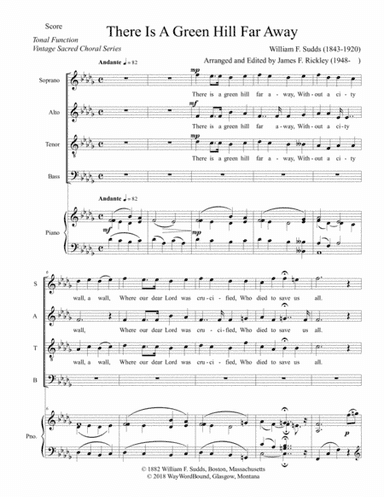 There Is A Green Hill Far Away (arr. James F. Rickley)
