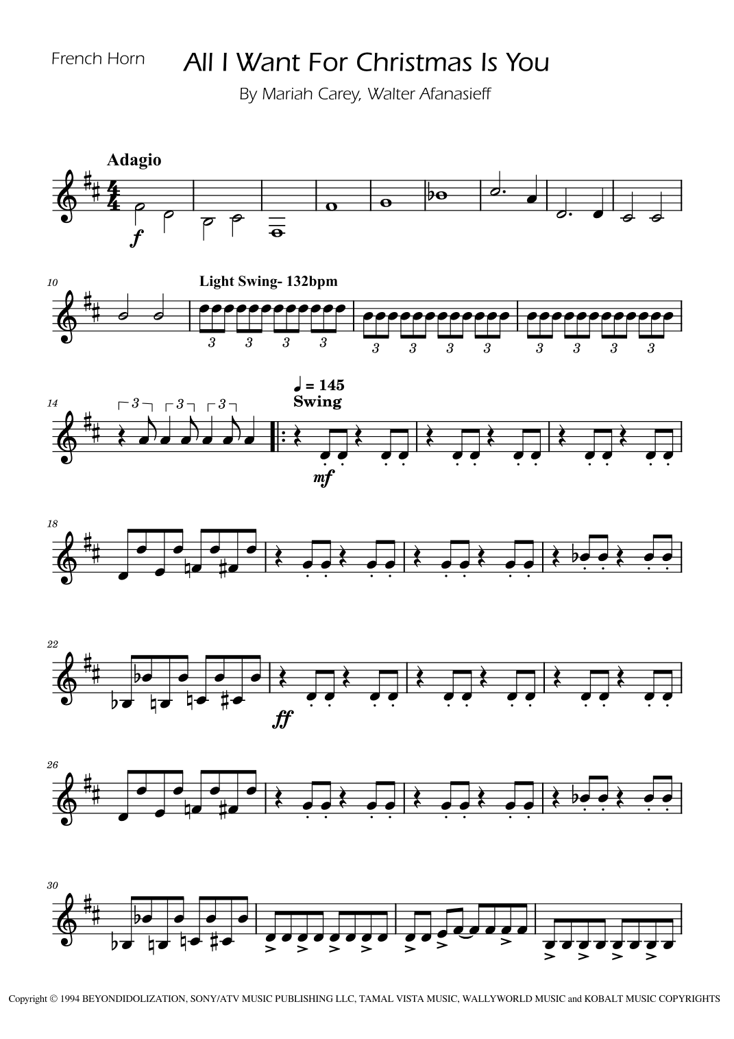 All I Want For Christmas Is You (arr. Ygor Nunes)