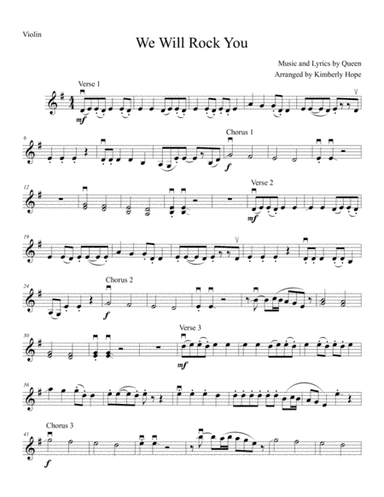 We Will Rock You (arr. Kimberly Hope)