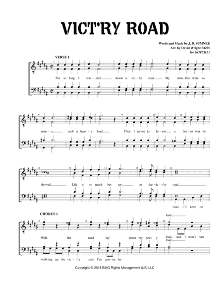 Victory Road (arr. David Wright)