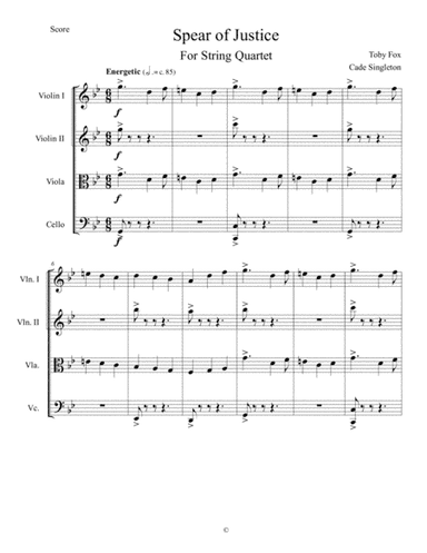 Spear Of Justice (arr. Cade Singleton)