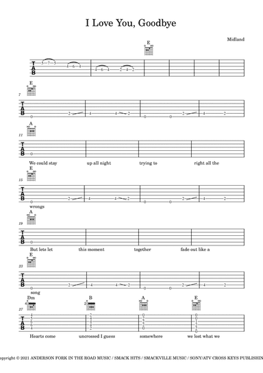 I Love You Goodbye (arr. The Smelly Tele)