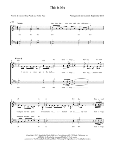 This Is Me (arr. Helping You Harmonise)