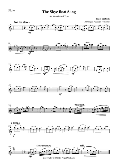 The Skye Boat Song (arr. Nigel Williams)