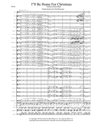 I'll Be Home For Christmas (arr. Paul Hemmer)