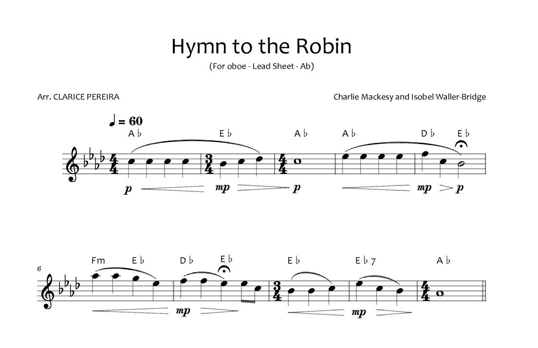 A Hymn For The Robin (arr. Clarice Pereira)