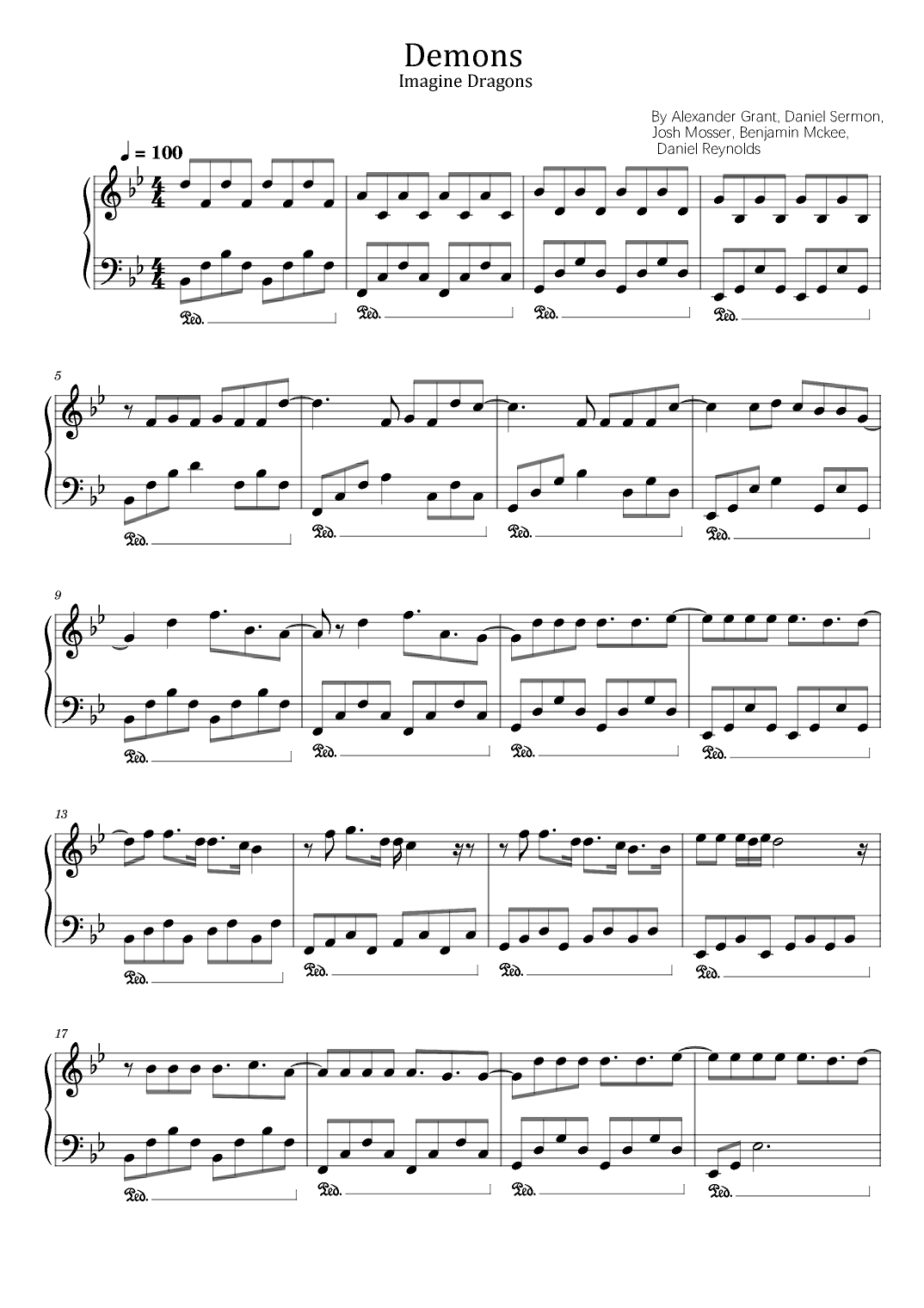 Demons (arr. poon)
