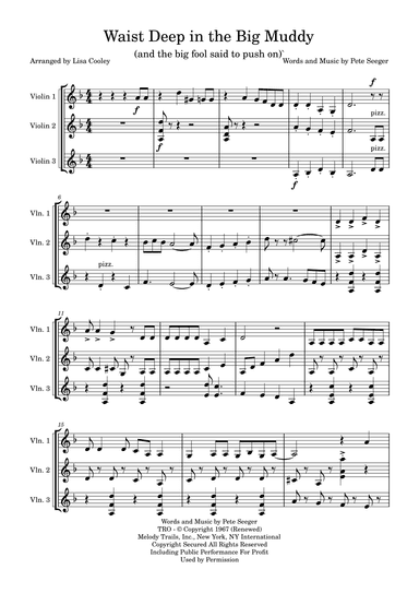 Waist Deep In The Big Muddy (the Big Muddy) (arr. Lisa Cooley)