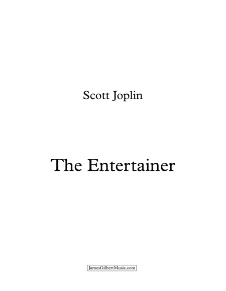The Entertainer (arr. James Gilbert)