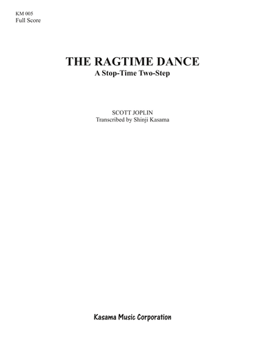The Ragtime Dance (8/5 x 11) (arr. Shinji Kasama)