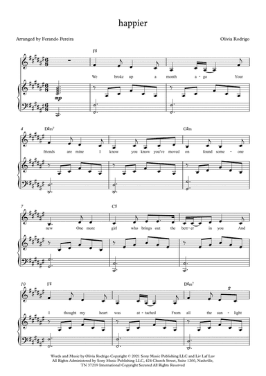 Happier (arr. Fernando Pereira)