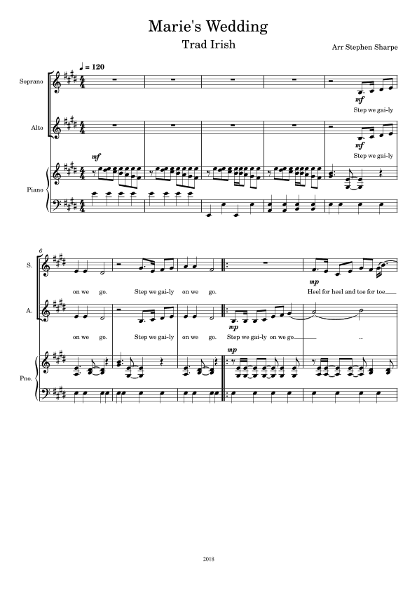 Marie's Wedding (arr. Stephen Sharpe)