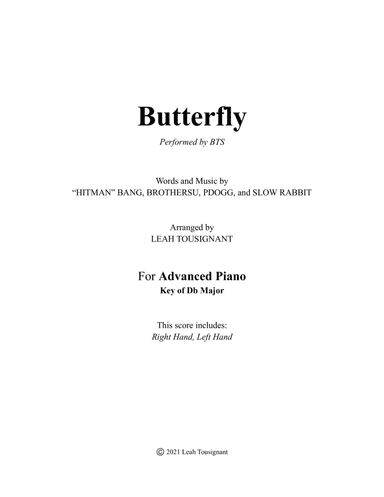 Butterfly Prologue Mix (arr. Leah Tousignant)
