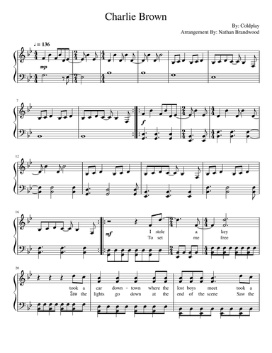 Charlie Brown (arr. Nathan Brandwood)
