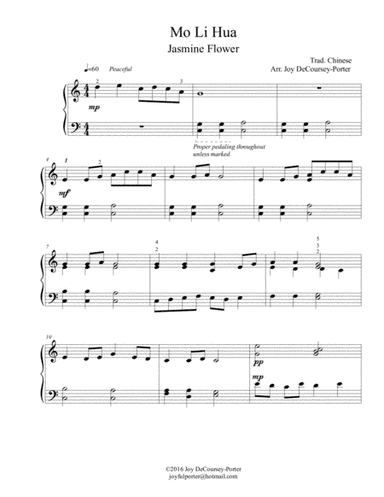 Mo Li Hua (arr. Joy DeCoursey-Porter)