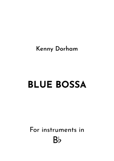True Blue Bossa (arr. Jireh J.)
