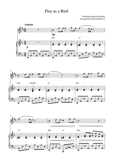 Flee as a bird (arr. Kaiserin Rebecca)