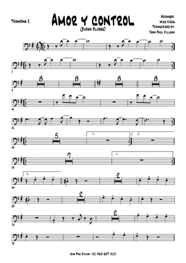 Amor Y Control (arr. Valentina Ruiz)