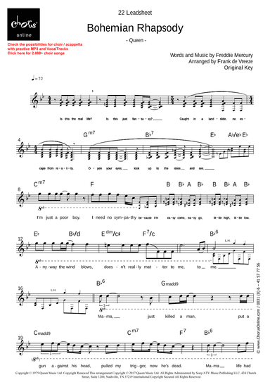 Bohemian Rhapsody (arr. Frank de Vreeze)