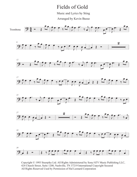 Fields Of Gold (arr. Kevin Busse)