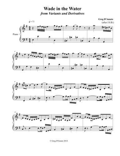 Wade in the Water (arr. Greg D’Amato)