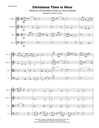 Christmas Time Is Here (arr. Katrina Wreede)