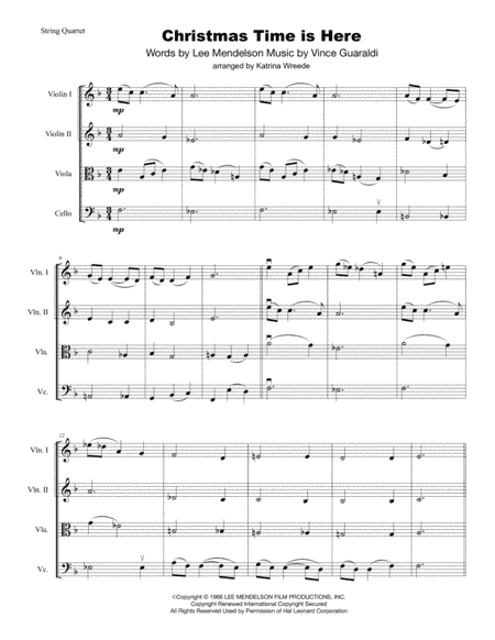 Christmas Time Is Here (arr. Katrina Wreede)