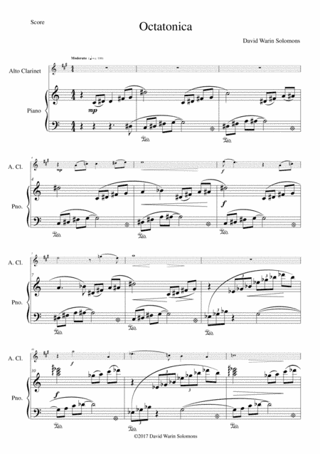 Octatonica for alto clarinet and piano