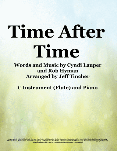 Time After Time (arr. Jeff Tincher)