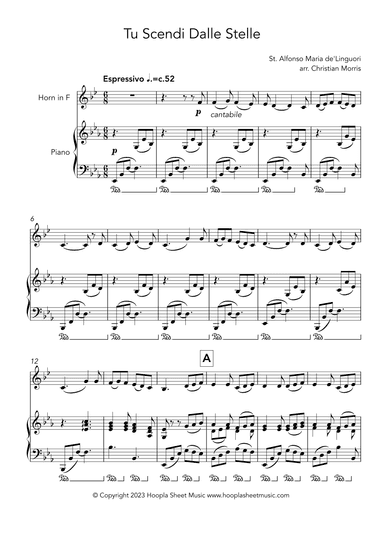 Tu Scendi Dalle Stelle (arr. Christian Morris)