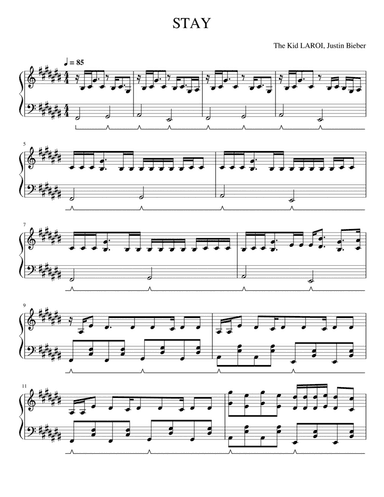 Stay (arr. ThePianoMan)