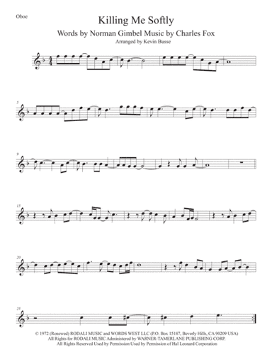 Killing Me Softly With His Song (arr. Kevin Busse)