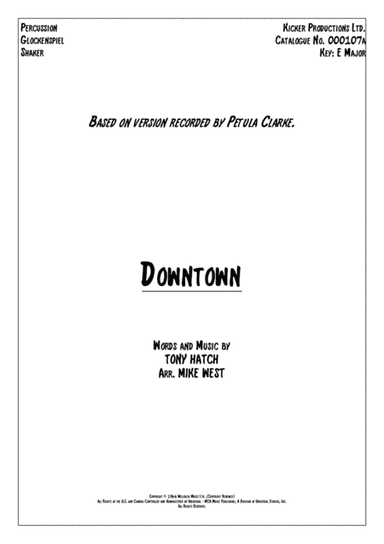 Downtown (arr. Mike West)