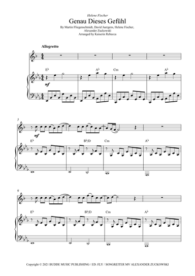 Genau Dieses Gefuehl (arr. Kaiserin Rebecca)