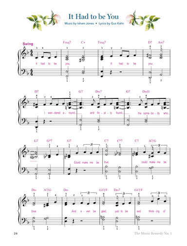 It Had to be You (arr. Gaili Schoen for TheMusicRemedy.com)