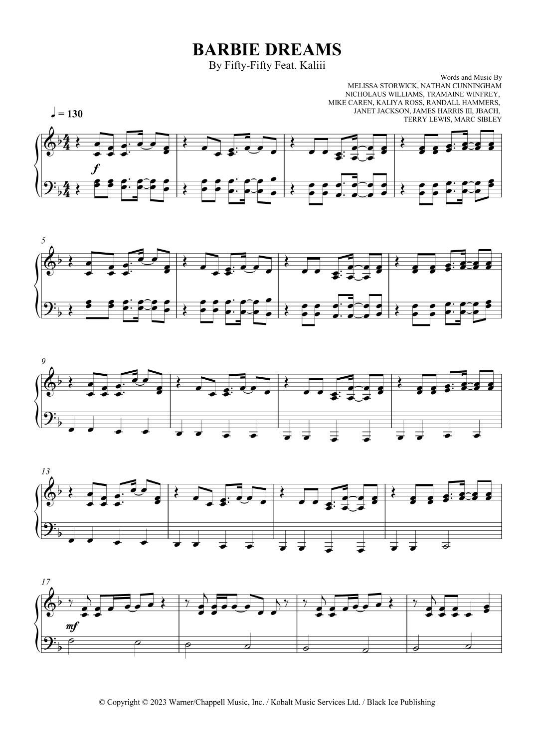Barbie Dreams (arr. SCMusic)