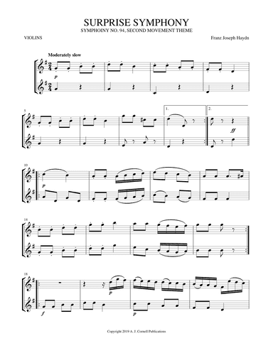 Surprise Symphony (arr. Mark Phillips)