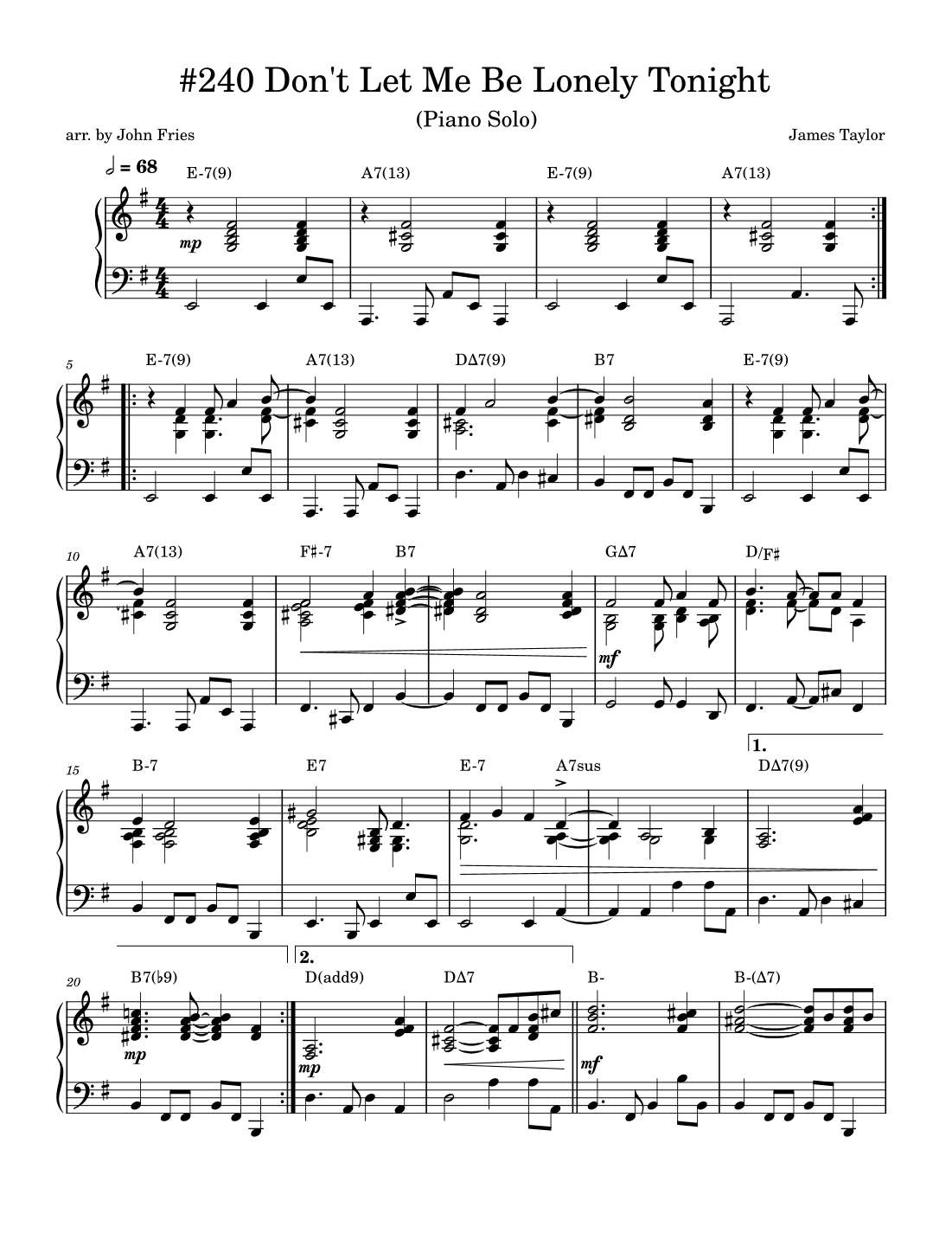 Spring Can Really Hang You Up The Most (arr. John Fries)