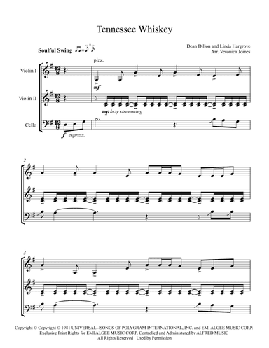 Tennessee Whiskey (arr. Veronica Joines)