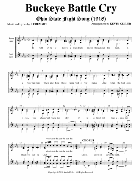 Buckeye Battle Cry (OSU Fight Song) (arr. Kevin Keller)