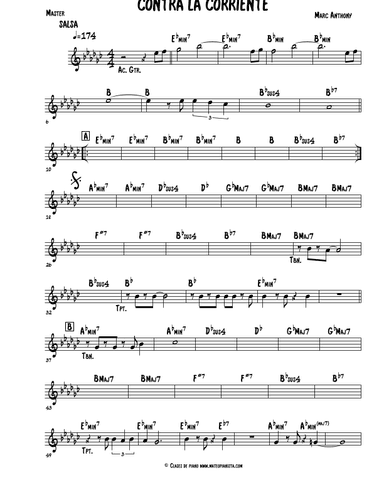 Contra La Corriente (arr. Mateo Aguilar)