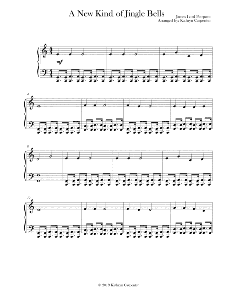 A New Kind of Jingle Bells (Jingle Bells) (arr. Kathryn Carpenter)